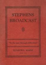 Stephens High School 1937 yearbook cover photo