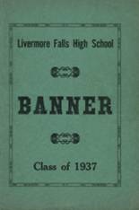 Livermore Falls High School 1937 yearbook cover photo
