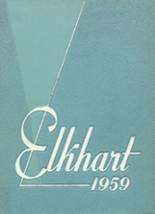 Elkhart High School (thru 1972) 1959 yearbook cover photo