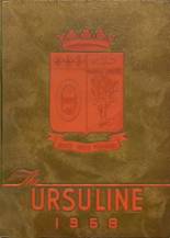 Ursuline Academy 1958 yearbook cover photo