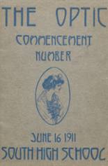 South High School 1911 yearbook cover photo