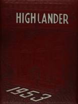 Highland Park High School 1953 yearbook cover photo