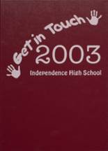 Independence Christian High School 2003 yearbook cover photo