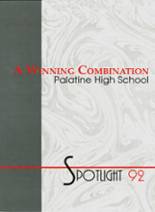 Palatine High School 1992 yearbook cover photo