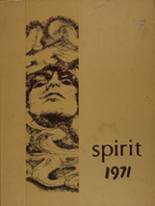 University High School 1971 yearbook cover photo
