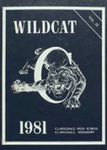 Clarksdale High School 1981 yearbook cover photo