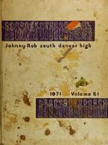 South High School 1971 yearbook cover photo
