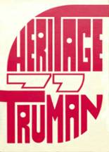 Truman High School 1977 yearbook cover photo