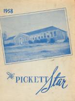 Pickett County High School 1958 yearbook cover photo