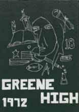 Greene Community High School 1972 yearbook cover photo
