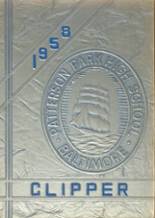 Patterson High School 1958 yearbook cover photo