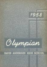 1958 Anderson High School Yearbook from Lisbon, Ohio cover image