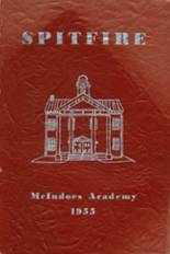 Mcindoes Academy 1955 yearbook cover photo