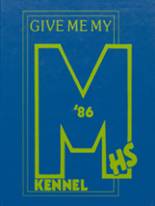 Milbank High School 1986 yearbook cover photo