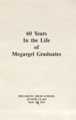 Megargel High School 1929 yearbook cover photo