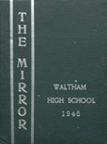 Waltham High School 1948 yearbook cover photo
