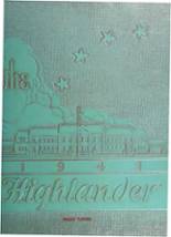 Highland Park High School 1941 yearbook cover photo
