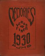 Port Jervis High School 1930 yearbook cover photo