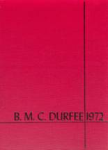 1972 Durfee High School Yearbook from Fall river, Massachusetts cover image