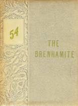 Brenham High School 1954 yearbook cover photo