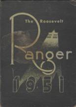 Roosevelt High School 1951 yearbook cover photo