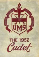 University Military School  1952 yearbook cover photo