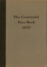 Centennial High School 1933 yearbook cover photo