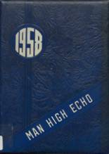 Man High School 1958 yearbook cover photo