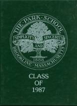 The Park School 1987 yearbook cover photo