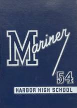 Harbor High School 1954 yearbook cover photo