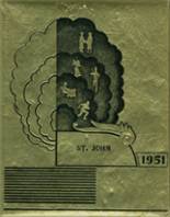 St. John High School 1951 yearbook cover photo