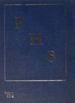 1981 Poultney High School Yearbook from Poultney, Vermont cover image