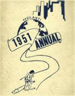 Ypsilanti High School 1951 yearbook cover photo