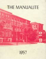 Manual High School 1957 yearbook cover photo