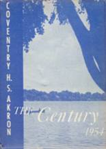 Coventry High School 1954 yearbook cover photo