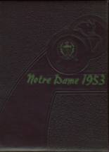 Notre Dame High School 1953 yearbook cover photo