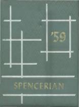 Spencer High School 1959 yearbook cover photo