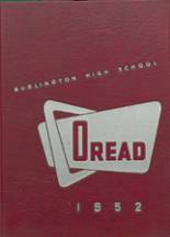 Burlington High School 1952 yearbook cover photo