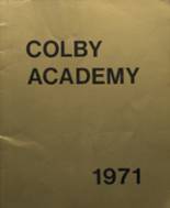 Colby Academy 1971 yearbook cover photo