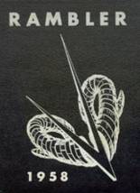 Galesburg-Augusta High School 1958 yearbook cover photo