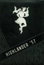 Highland High School 1957 yearbook cover photo