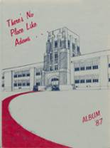 Adams High School 1987 yearbook cover photo