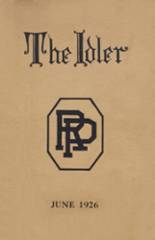 Ridgefield Park High School 1926 yearbook cover photo