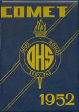Otsego High School 1952 yearbook cover photo