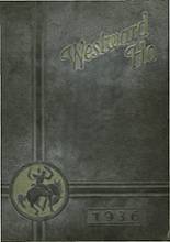 West High School 1936 yearbook cover photo