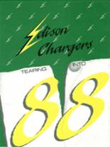 Edison High School 1988 yearbook cover photo