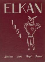 Elkhart Lake High School 1954 yearbook cover photo