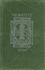 Ishpeming High School 1934 yearbook cover photo
