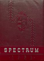 Sacred Heart High School 1951 yearbook cover photo