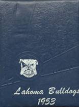 Lahoma High School 1953 yearbook cover photo